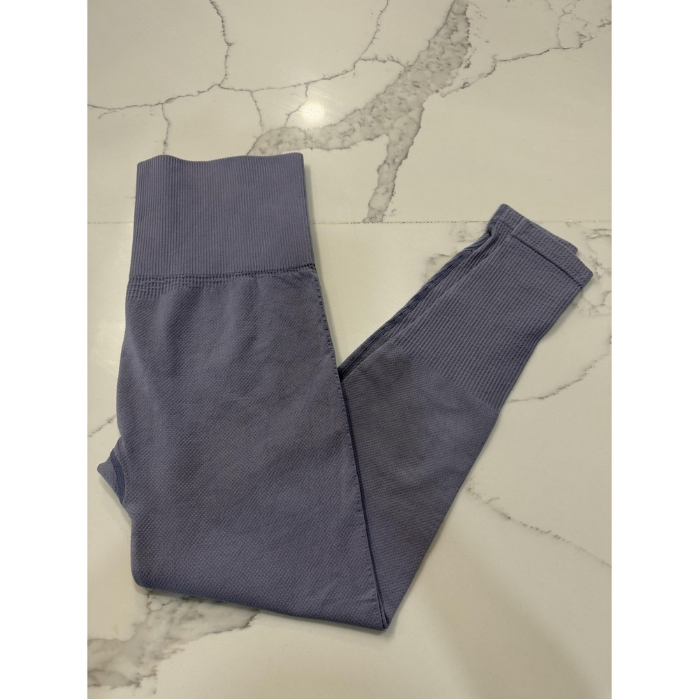 Gymshark Leggings Womens Small Purple Seamless High Rise Ankle Yoga Running Gym